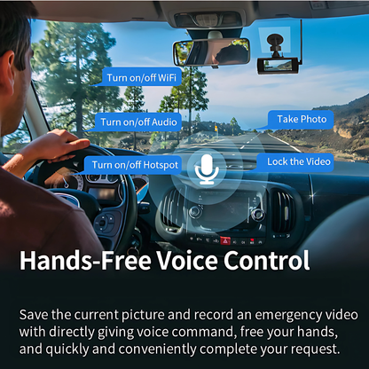 🚘 KAWA D8 – 2K + 1080P Dual Dashcam met GPS, Nachtzicht & WiFi