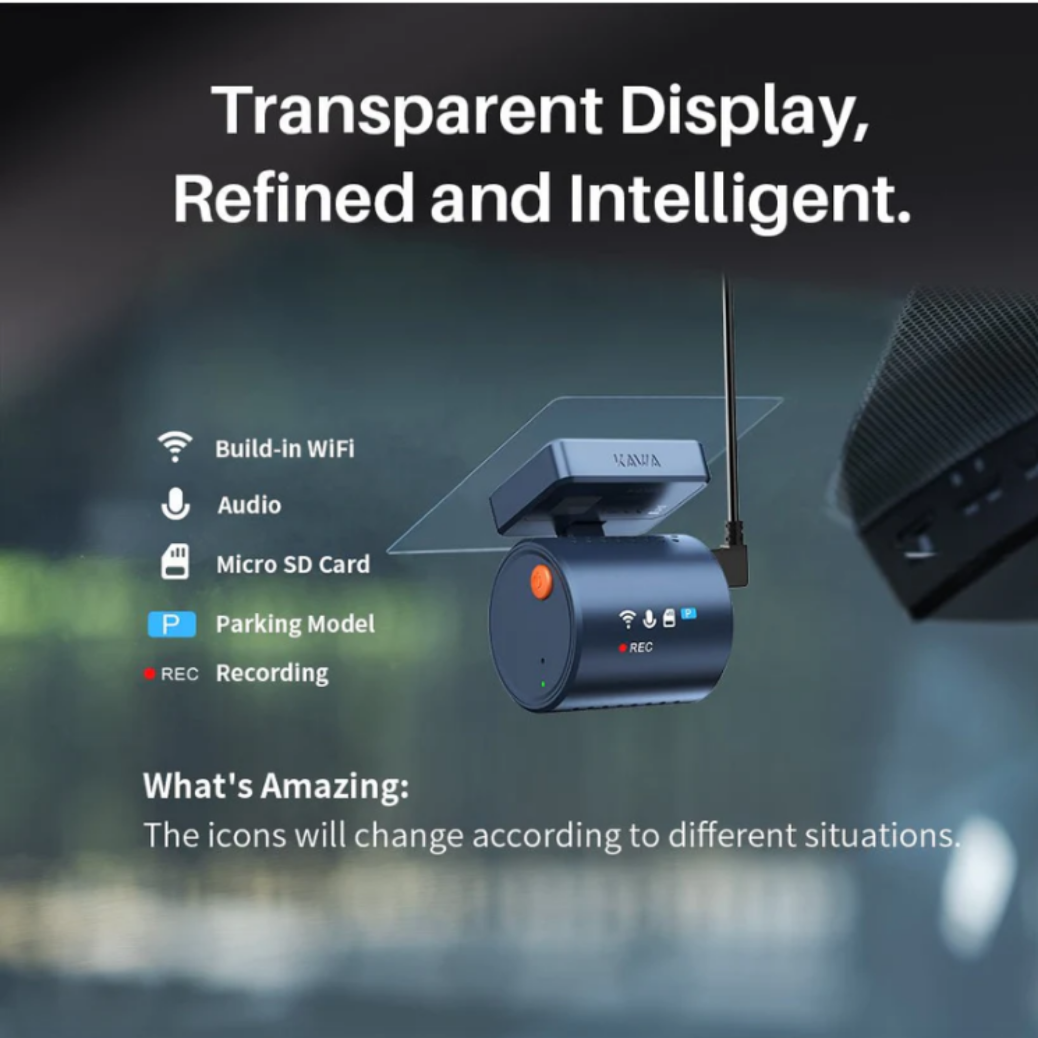🚘 KAWA Mini 3 Pro – Ultra-Compacte 2K Dashcam met WiFi, Spraakbesturing & Nachtzicht